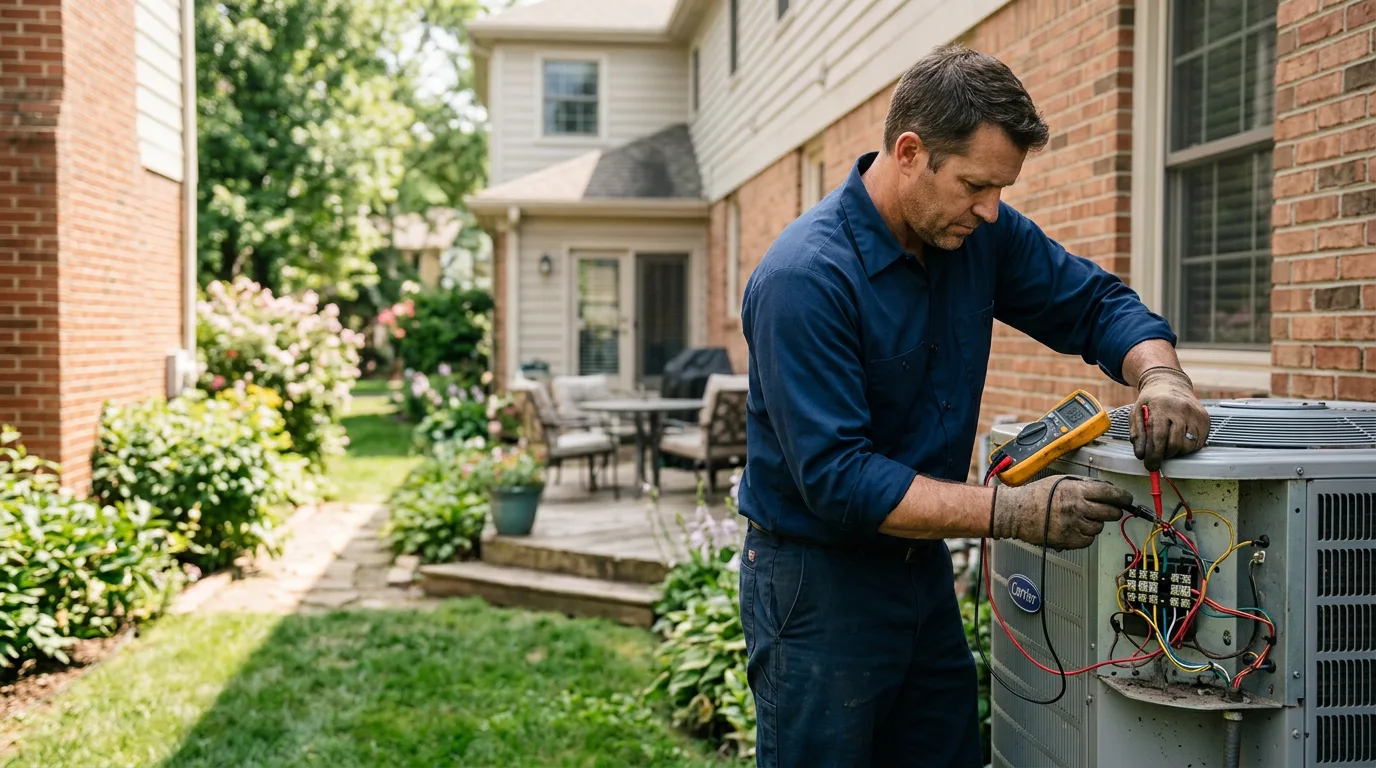 HVAC technician working near Lummi Island, WA